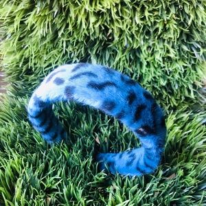 Blue Cheetah Fur band